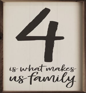 Personalized Number Make Us A Family White